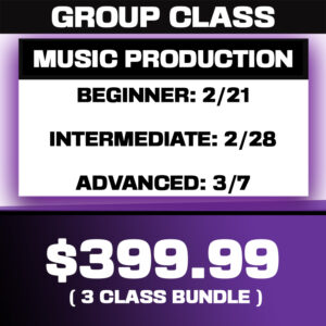 MUSIC PRODUCTION WORKSHOP (3 CLASS BUNDLE)