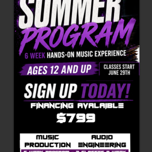 SUMMER SCHOOL - AUDIO ENGINEERING / MUSIC PRODUCTION